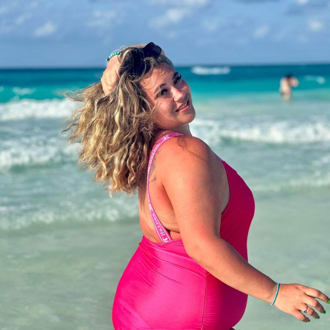 Hot Pink One Piece Period Swimsuit