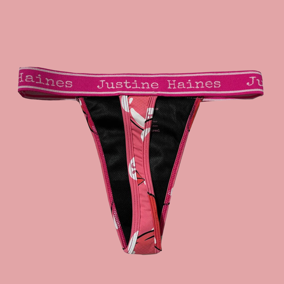 Wear Thongs on your Period! Pink Bubble Gum – Justine Haines