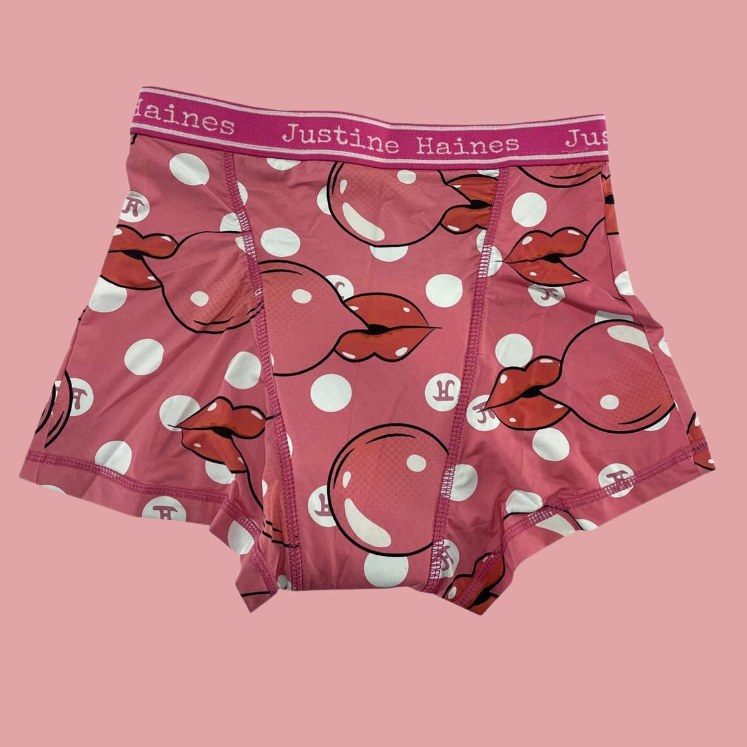BoxerBriefs Period BoyShort in Pink Bubble Gum – Justine Haines