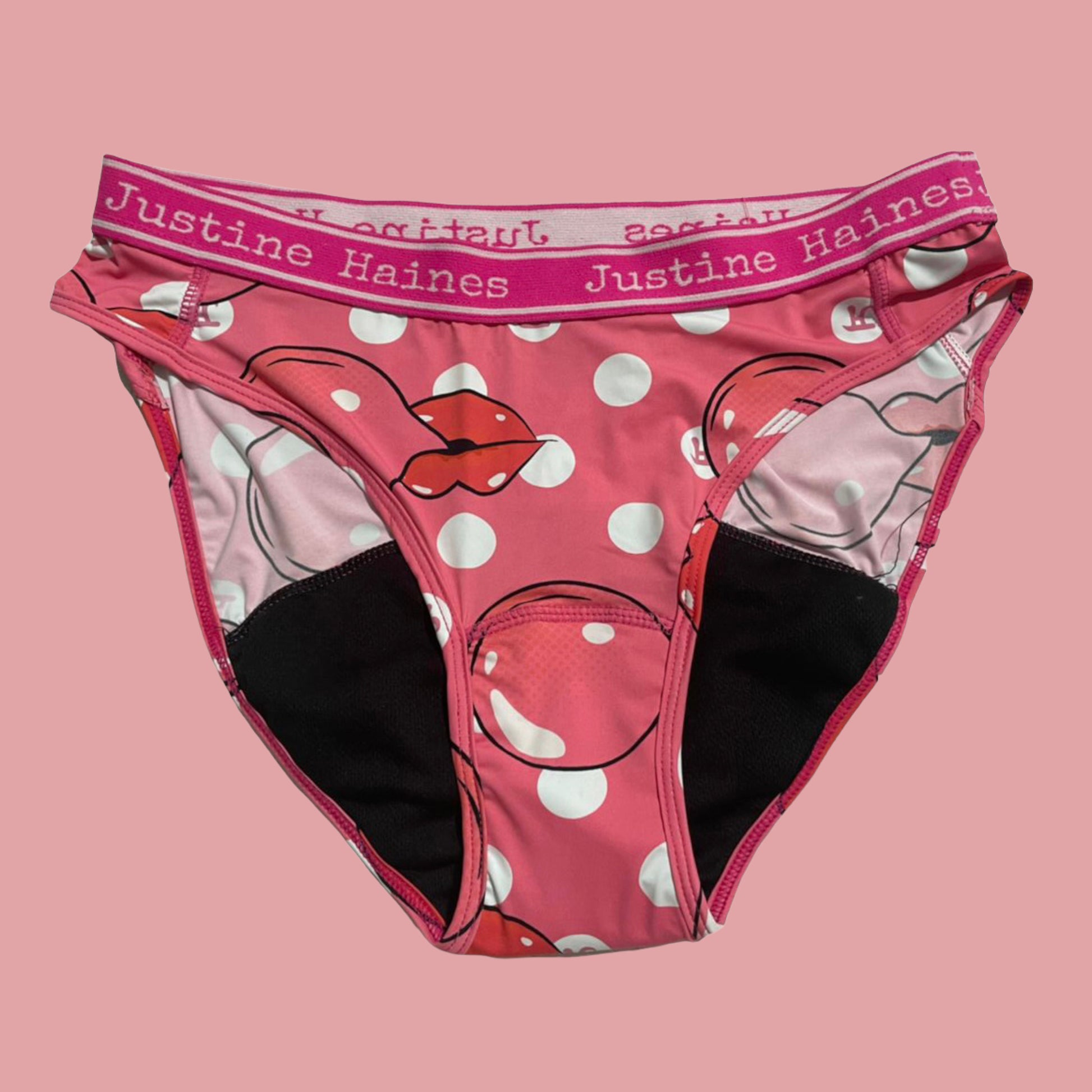 Low-Rise Period Panties in Pink Bubble Gum